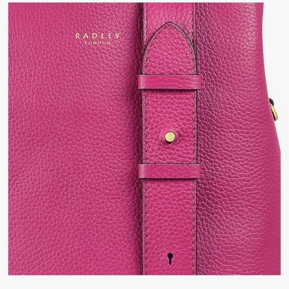RADLEY London Dukes Place Medium Compartment Pink Leather Crossbody Bag NEW - Picture 14 of 16
